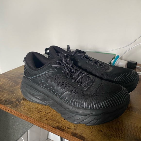 Hoka Shoes All Black Womens Hokas Bondi 7 Poshmark
